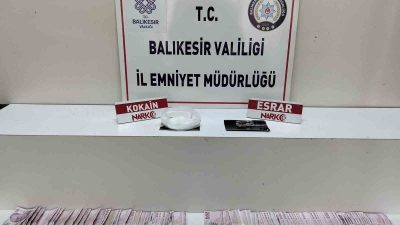 Balıkesir’in Edremit ilçesinde polis ekiplerince gerçekleştirilen uyuşturucu operasyonunda 150 gramdan