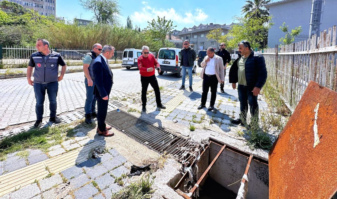 Balıkesir’in Bandırma ilçesinde etkili olan sağanak yağışın ardından Bandırma Belediye