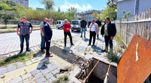 Balıkesir’in Bandırma ilçesinde etkili olan sağanak yağışın ardından Bandırma Belediye