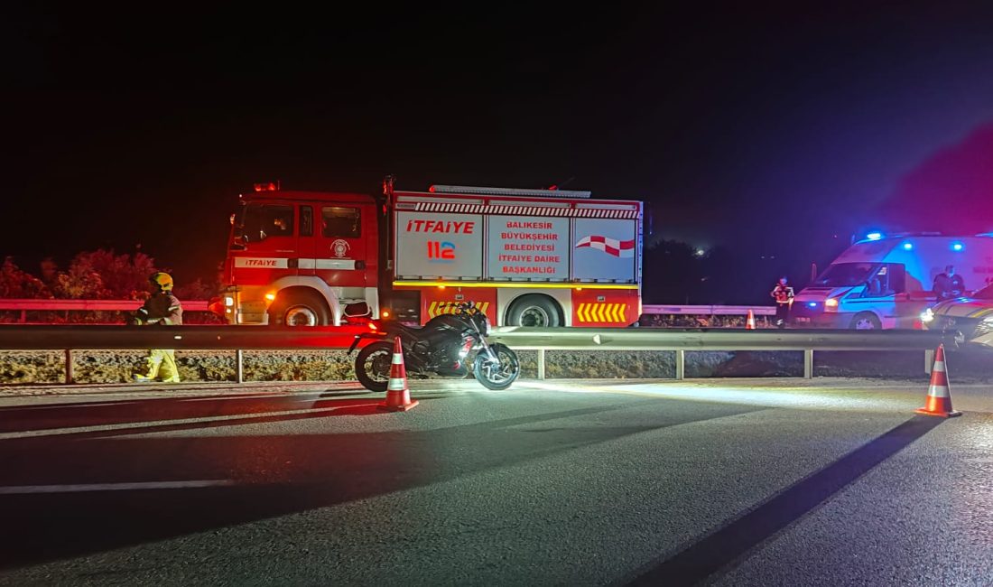 Balıkesir’in Susurluk ilçesinde meydana gelen motosiklet kazasında 1 kişi hayatını