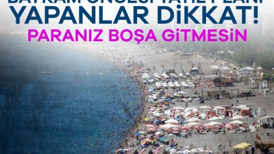 Ticaret Bakanlığı, Kurban Bayramı'na sayılı günler kala tatil planı yapan