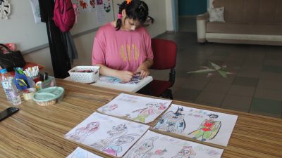 Balıkesir’in Manyas ilçesinde eğitim gören otizmli öğrenci Dudu Duru Mete,