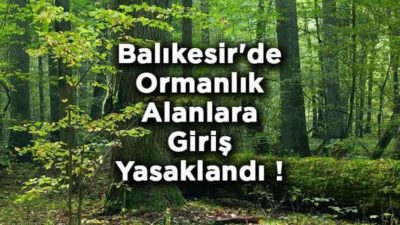 Balıkesir Orman Yangınlarıyla Mücadele Komisyonu, orman yangınlarını önlemeye yönelik önemli