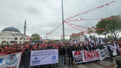 1 Mayıs Emek ve Dayanışma Günü, Bandırma’da çeşitli sendikalar, sivil