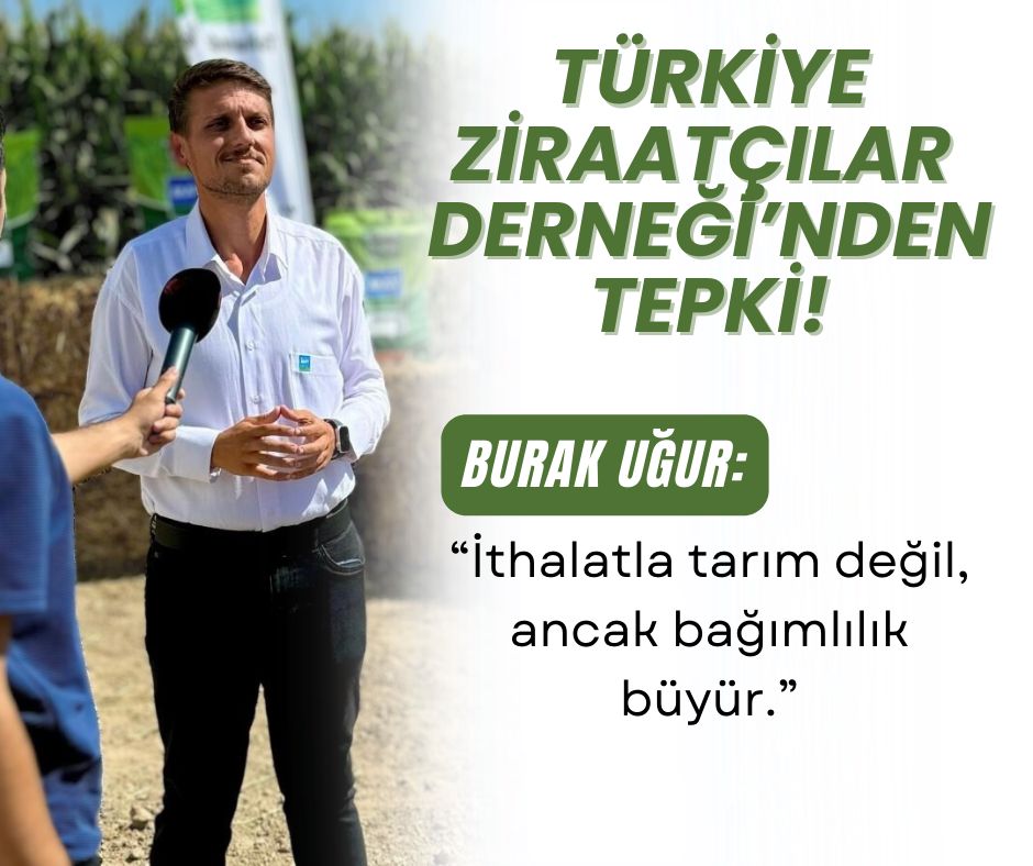 TZD Balıkesir İl Başkanı Burak UĞUR’dan Tepki: “İthalatla tarım değil,