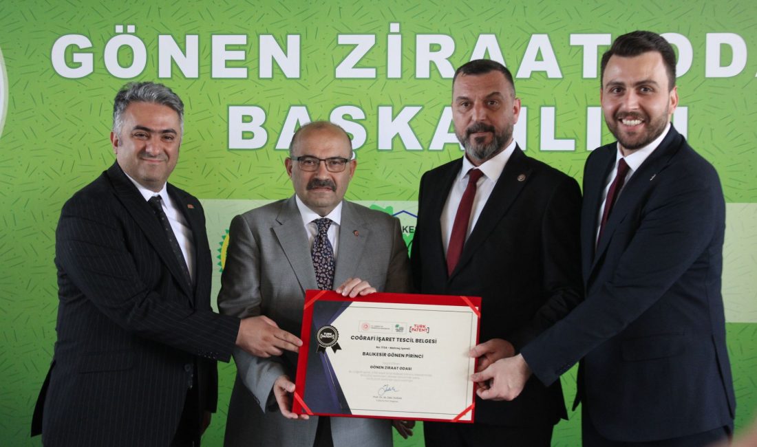 Gönen Baldo Pirinci artık tescilli Balıkesir’in Gönen ilçesinde üretilen ve Türkiye genelinde bilinen Gönen Baldo