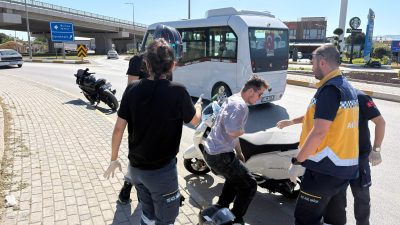 Balıkesir’in Bandırma ilçesinde meydana gelen tek taraflı motosiklet kazasında bir