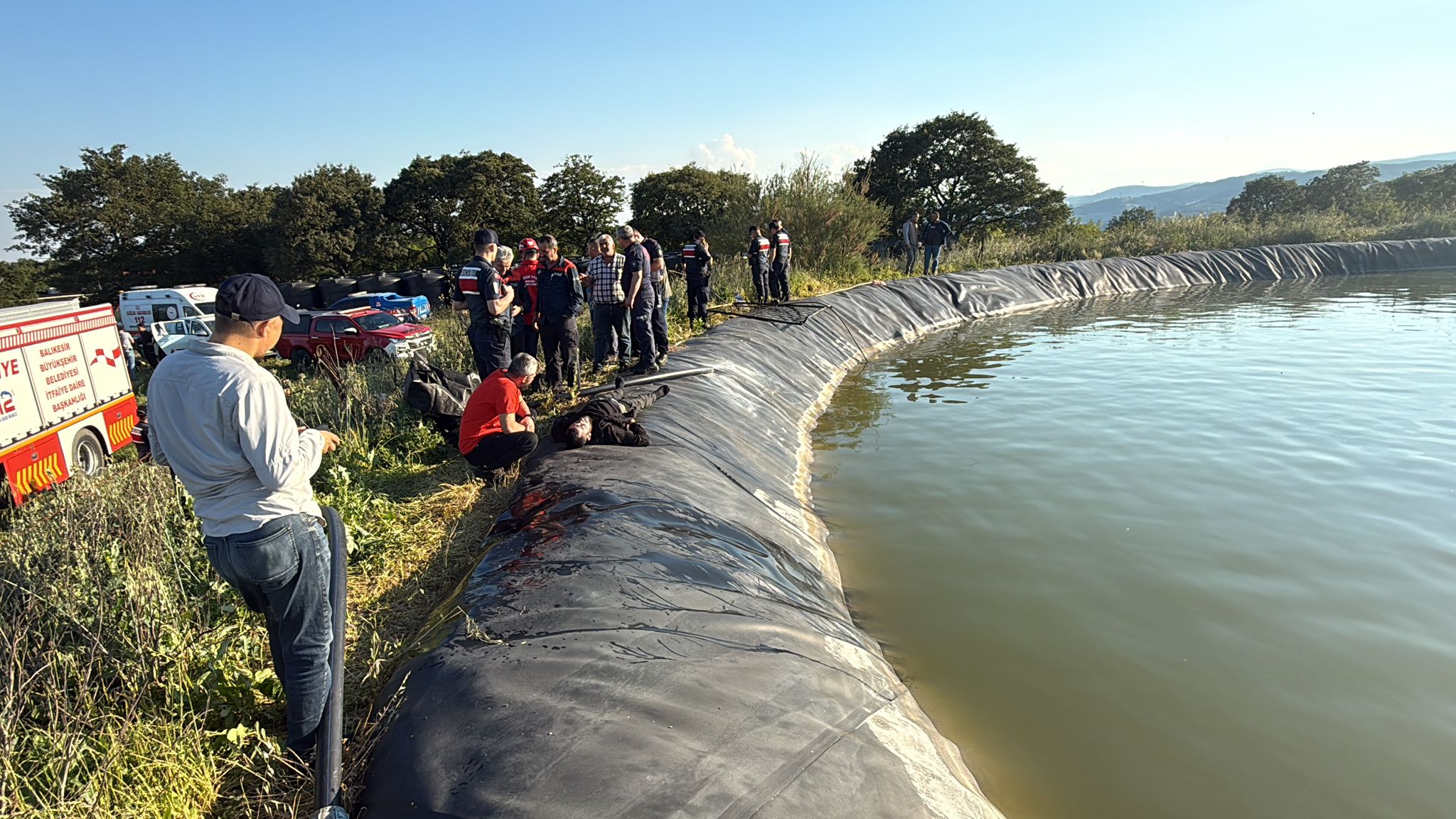  Balıkesir’in Susurluk ilçesinde, özel bir ağaçlandırma sahasında bulunan sulama