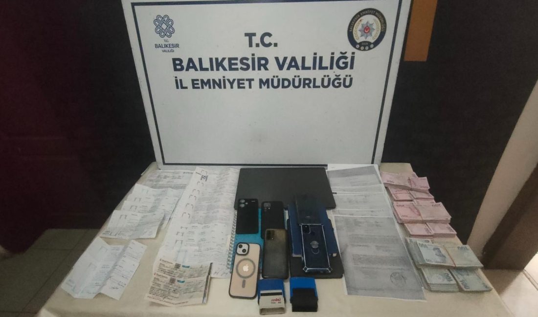 Balıkesir’in Bandırma ilçesinde, Cumhuriyet Başsavcılığı koordinesinde yürütülen soruşturma kapsamında, örgüt