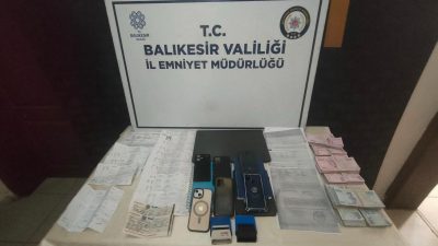 Balıkesir’in Bandırma ilçesinde, Cumhuriyet Başsavcılığı koordinesinde yürütülen soruşturma kapsamında, örgüt