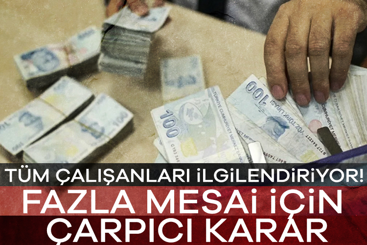 Tüm çalışanları ilgilendiriyor! Fazla mesai için çarpıcı karar Her 7 çalışandan 1’i haftada 60 saatin üzerinde çalışıyor. Sözleşmelerdeki