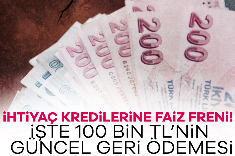 İhtiyaç kredilerine faiz freni! İşte 100 bin TL’nin güncel geri ödemesi BDDK tarafından açıklanan verilere göre ihtiyaç kredilerinde yükseliş ivmesi, son