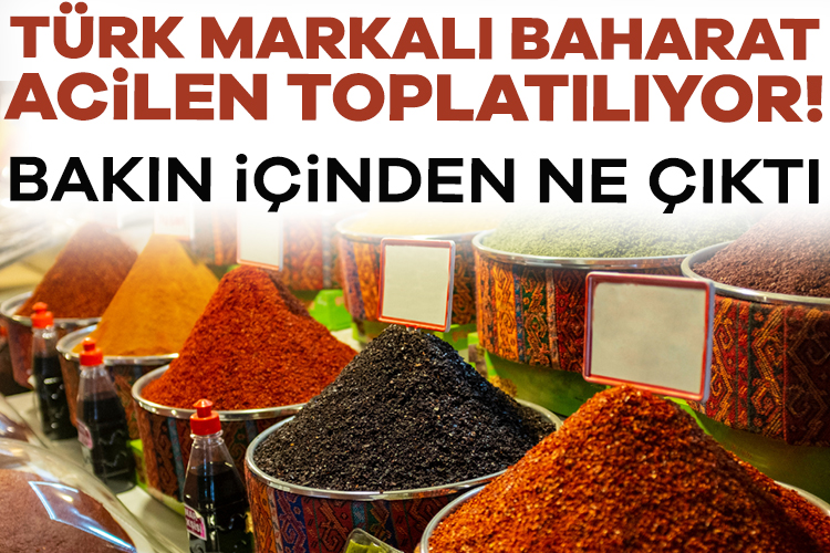Türk markalı baharat acilen geri çağırılıyor! İçinden bakın ne çıktı Almanya ve Fransa'da Türk marketlerinde satışta olan Türk markalı baharat