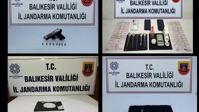 Balıkesir İl Jandarma Komutanlığı ekiplerince kaçakçılık ve narkotik suçlarla mücadele