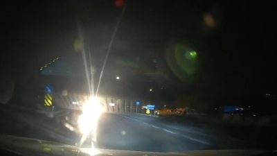 Erdek-Bandırma yolu üzerinde gece yaşanan olay, bölünmüş yollarda dahi sürücülerin