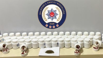 Balıkesir İl Emniyet Müdürlüğüne bağlı Narkotik Suçlarla Mücadele ekipleri tarafından