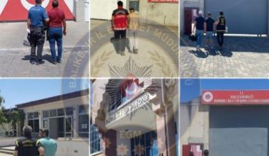 Balıkesir genelinde düzenlenen eş zamanlı operasyonlarda 10 ila 15 yıl