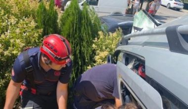 Balıkesir’in Edremit ilçesinde meydana gelen kazada, 1 kişi yaralandı.