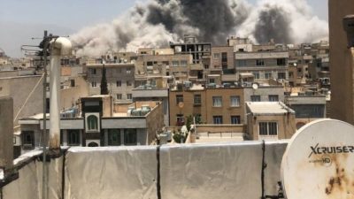 İsrail ordusu, İran'ın başkenti Tahran'a yeni hava saldırıları başlattığını duyururken,