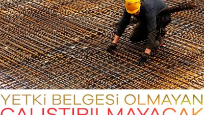 Yapı müteahhitleri ve şantiye şefleri, inşaat ve tesisat işlerinde artık