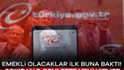 Sosyal Güvenlik Kurumu (SGK) tarafından e-devlette verilen hizmetlere bir yenisi