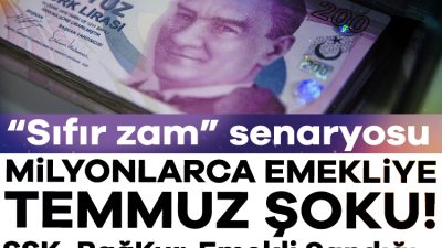 Temmuz ayında emeklileri bekleyen zam beklentisi yerini endişeye bıraktı. Milyonlarca