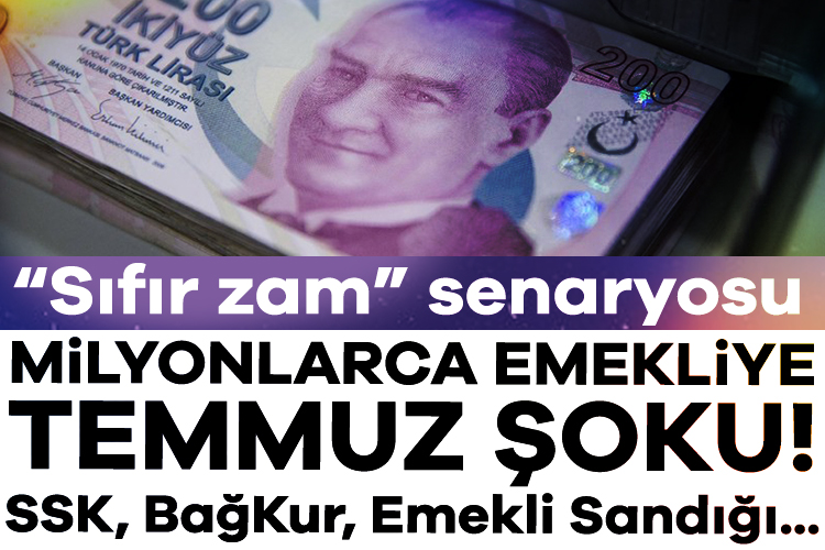 Temmuz ayında emeklileri bekleyen zam beklentisi yerini endişeye bıraktı. Milyonlarca