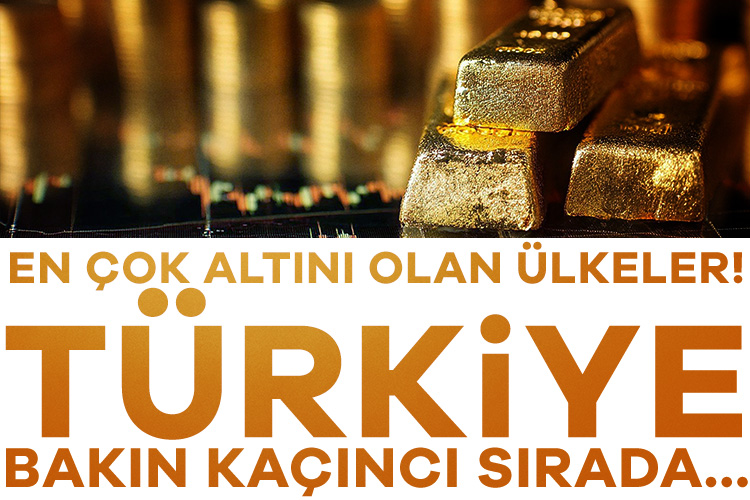 İşte güncel verilere göre, merkez bankalarında en çok altın rezervi
