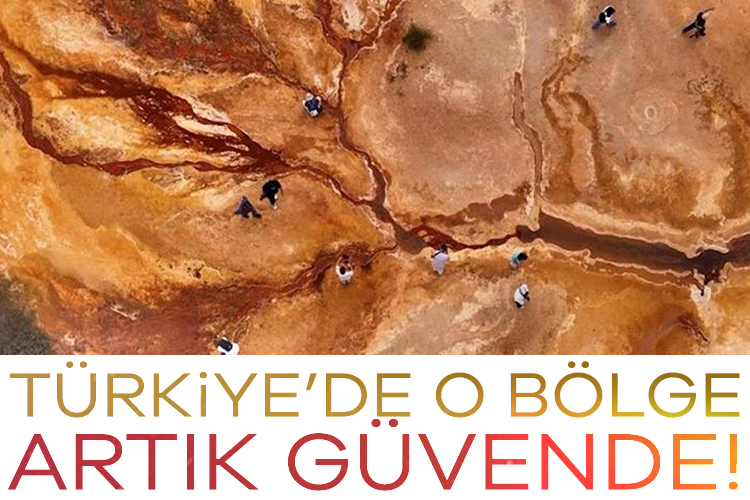Kızıl travertenleriyle büyüleyen Otlukbeli Gölü keşfedilmeyi bekliyor