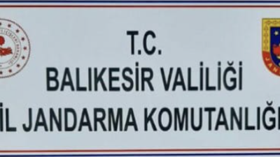 Balıkesir İl Jandarma Komutanlığınca 16-22 Haziran tarihleri arasında gerçekleştirilen asayiş