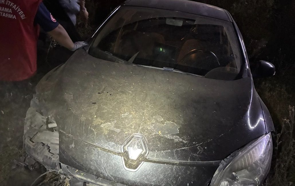 Balıkesir’in Susurluk ilçesi Dereköy Mahallesi yolunda meydana gelen tek taraflı