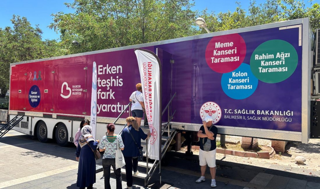 Büyükşehir’den Erdek’e ücretsiz kanser taraması desteği Halk sağlığını önceleyen Balıkesir Büyükşehir Belediye Başkanı Ahmet Akın liderliğinde
