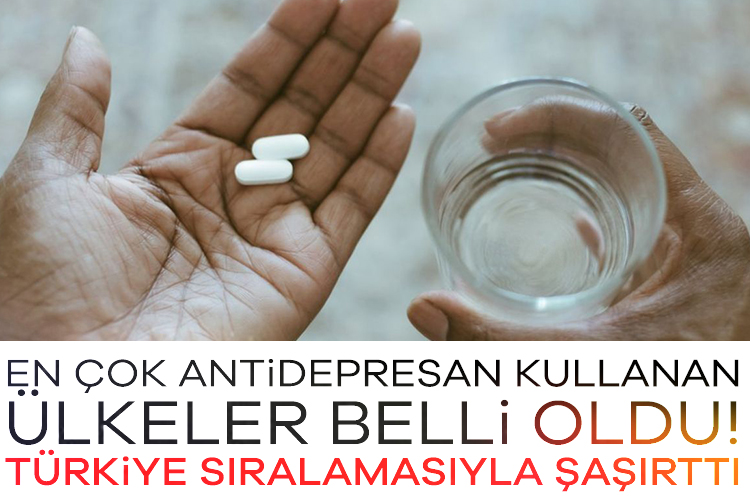 En çok Antidepresan kullanan ülkeler belli oldu! Türkiye sıralamasıyla şaşırttı Dünya genelinde yapılan yeni bir çalışma sonucunda en çok antidepresan