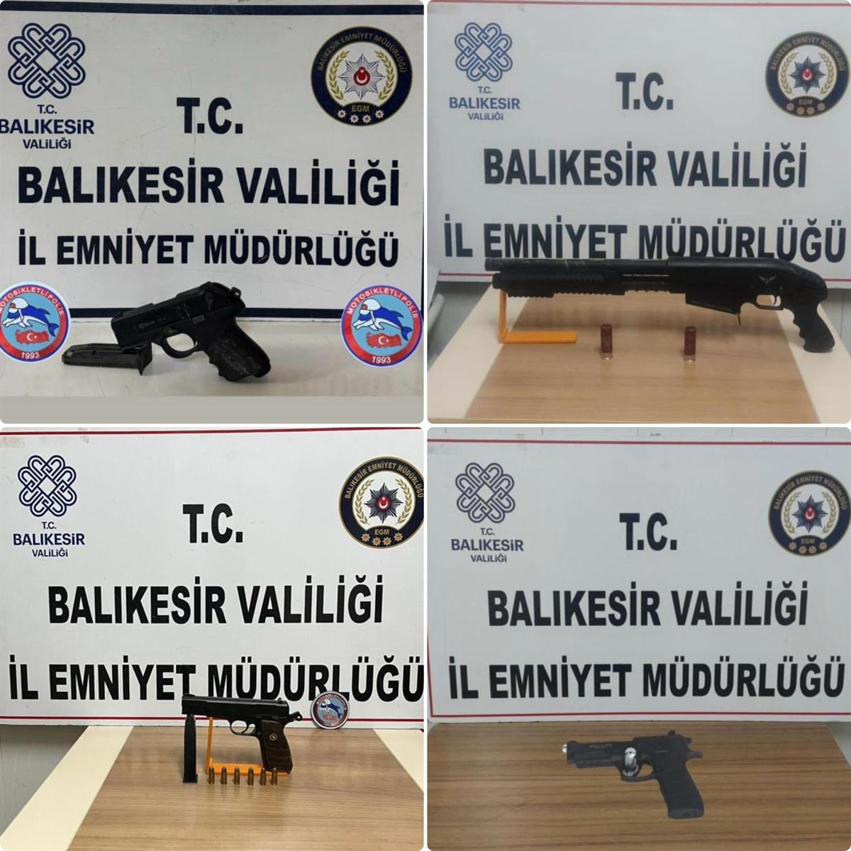 Balıkesir İl Emniyet Müdürlüğü ekiplerince 10 günlük sürede yapılan denetimlerde,