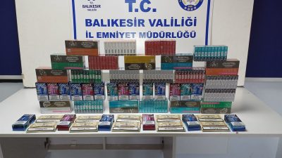 Balıkesir’in Gömeç ilçesinde, şüpheli bir şahsın kargosunda yapılan aramada çok