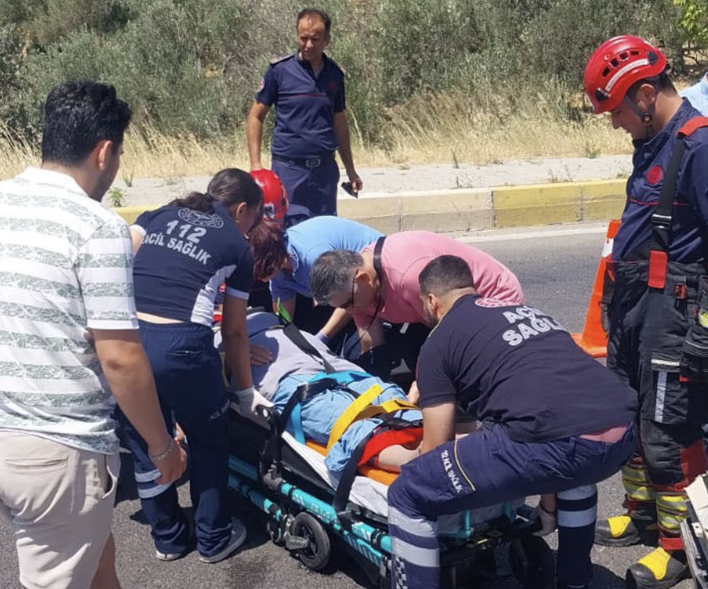 Gömeç ilçesi Karaağaç Mahallesi E-87 Karayolu üzeri giriş ışıkları mevkiinde