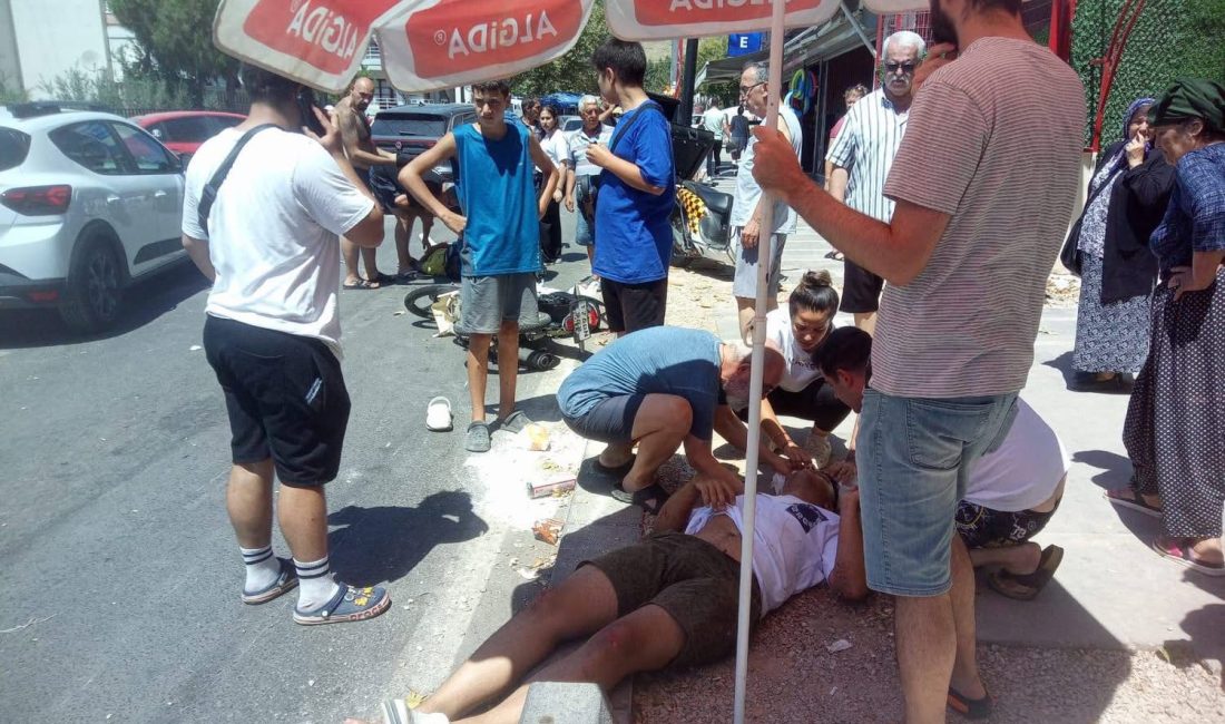 Balıkesir’in Erdek ilçesinde iki motosikletin çarpışması sonucu meydana gelen kazada,