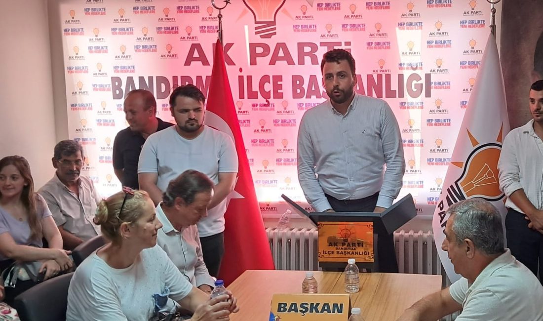Öztaylan’dan yatırımlar vurgusu: “Bandırma’ya 700 yataklı hastane geliyor” AK Parti Balıkesir Milletvekili Ali Taylan Öztaylan, İlçe Danışma Meclisi