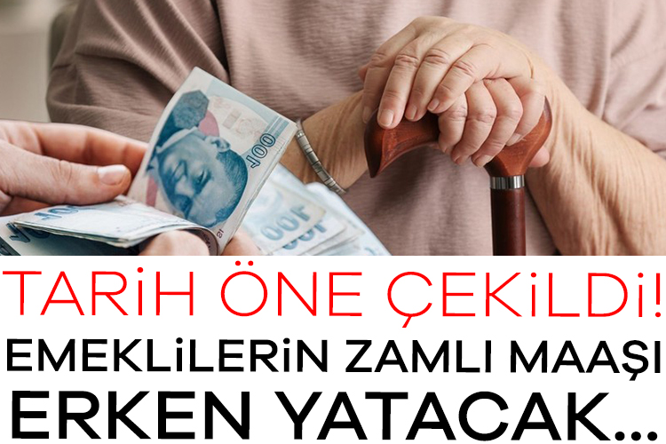 Tarih öne çekildi! Emeklilerin zamlı maaşı erken yatacak… Zam oranlarının belli olmasının ardından gözler ödeme takvimine çevrilmişti. Milyonlarca