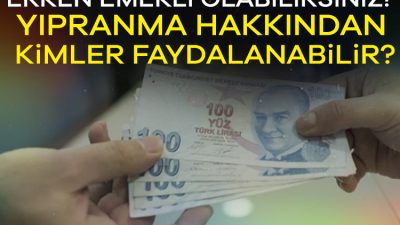 Yapılan iş ve mesleğin riskleri ve yıpratıcılığı sebebiyle bazı işlerde