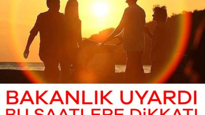 Sağlık Bakanlığının açıklamasında, yaz aylarında artan sıcaklıklar ve yükselen nem