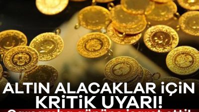 Finans analisti İslam Memiş, değişen altın fiyatları konusunda yatırımcı için