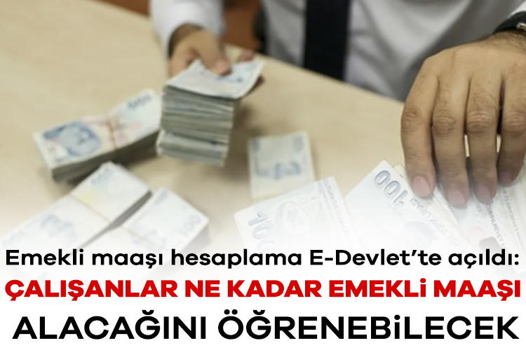 Emekli maaşı hesaplama E-Devlet’te açıldı: Çalışanlar ne kadar emekli maaşı alacağını öğrenebilecek Milyonlarca çalışanın merakla beklediği emekli maaşı bilgileri güncellendi. E-Devlet üzerinden