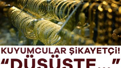 Kuyumcular, düğün sezonuna rağmen altın satışlarının azaldığını ve vatandaşların elindeki