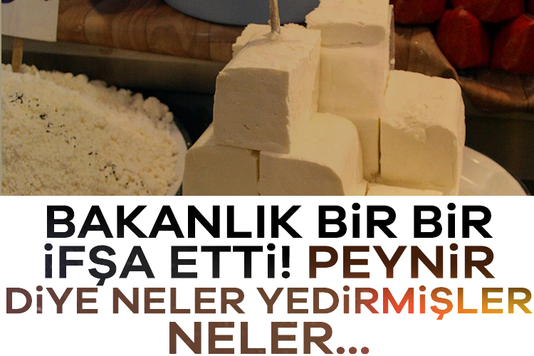 Bakanlık bir bir ifşa etti! Peynir yerine neler yedirmişler meğer! Tarım ve Orman Bakanlığı, gıda güvenliği ihlallerine ilişkin yeni taklit