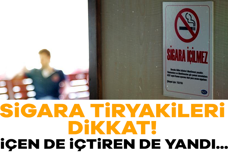 Sigara tiryakileri dikkat! İçen de içtiren de yandı… Sigara içenlere kötü haber geldi. Sağlık Bakanlığı, kapalı alanda sigara
