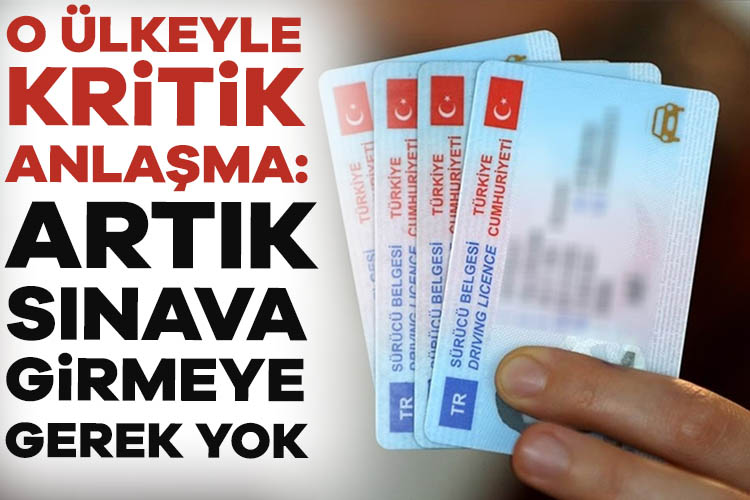 O ülkeyle kritik anlaşma: Artık sınava girmeye gerek yok Cumhurbaşkanı Recep Tayyip Erdoğan'ın imzasıyla Resmi Gazete'de yayımlanan milletlerarası anlaşmaya