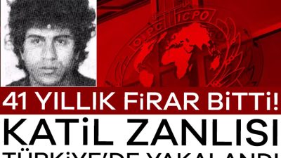 Almanya'da 1984 yılında işlediği cinayet nedeniyle kırmızı bültenle aranan N.G.