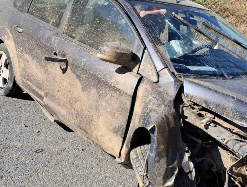 Balıkesir’in İvrindi ilçesinde meydana gelen trafik kazasında direksiyon hakimiyetini kaybeden