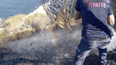 Balıkesir’in Marmara Adası ilçesine bağlı Çınarlı Mahallesi liman mevkiinde çıkan